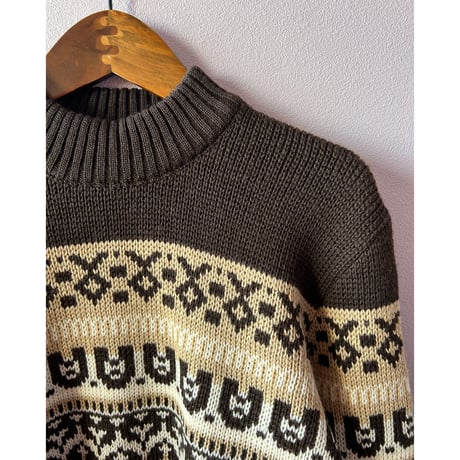 nordic brown sweater