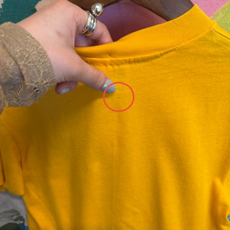 made in USA yellow logo tee