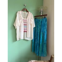 made in India blue cotton long skirt