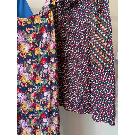 floral design wrap skirt