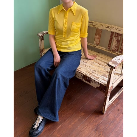 Made in Sweden yellow s/s tops