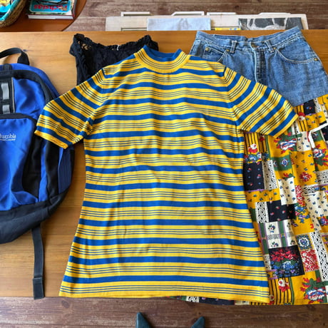 border s/s tops
