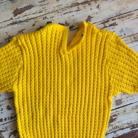 yellow knit tops