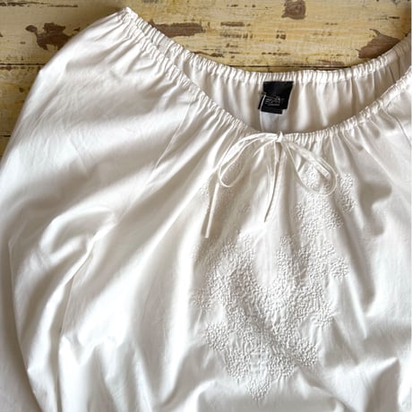 waist gather blouse