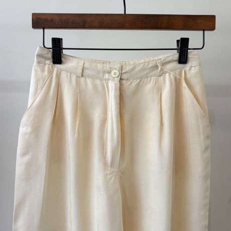 silk 100％ slacks