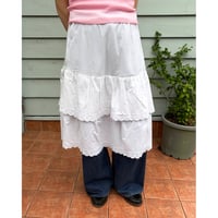 tired design cotton skirt