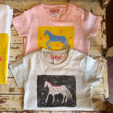 Bent horse tee【kids】