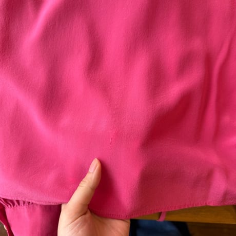 made in Italy pink frill blouse