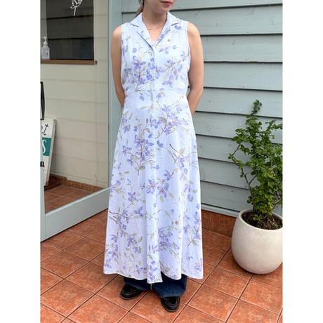 flower sleeve less dress