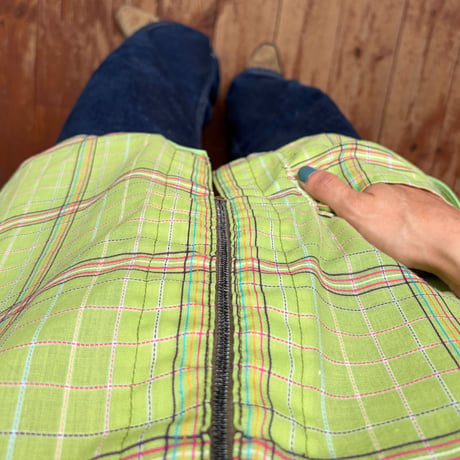 zip up check tops