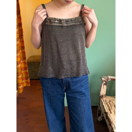 glitter camisole tops