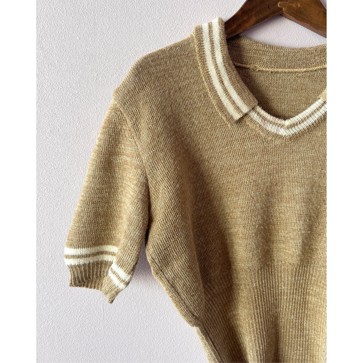 shopaholic✩様】Lightly Knit Tops F ベージュ shopaholic✩サマ
