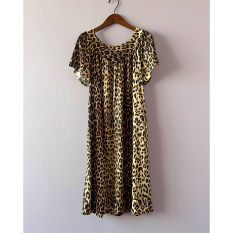 leopard midi  dress
