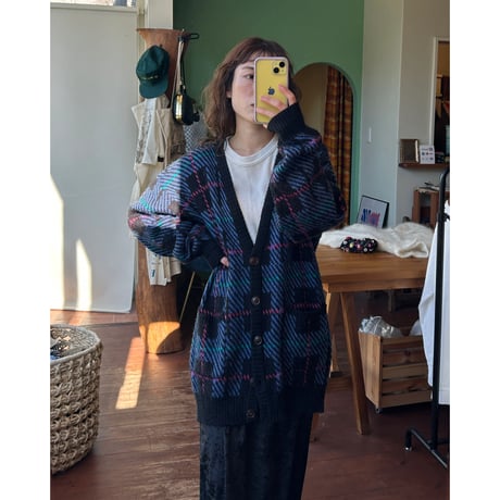 design knit cardigan