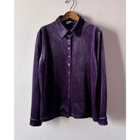 purple velours shirt
