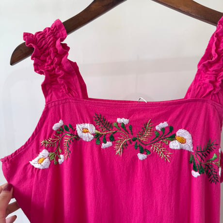 pink Mexican dress