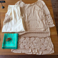 crochet midi dress