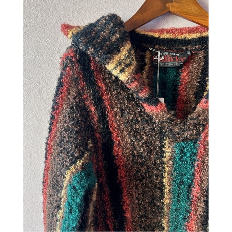 multicolored knit tops