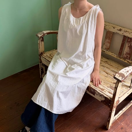 cotton sleeveless long dress