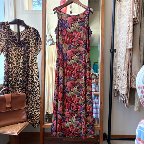 floral sleeve less dress