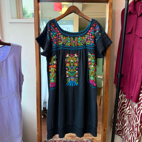 black Mexican dress