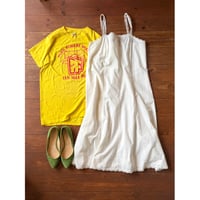 80s Made in USA yellow print tee