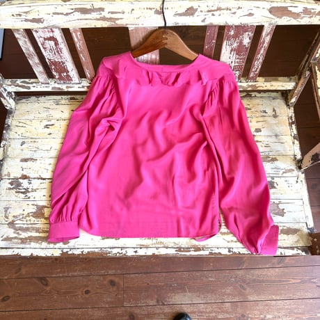 made in Italy pink frill blouse
