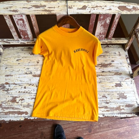made in USA yellow logo tee