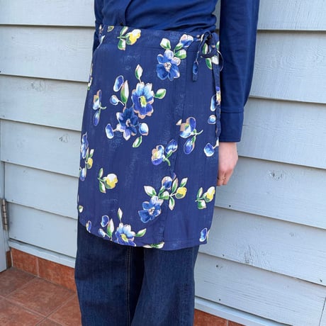 wrap mini skirt