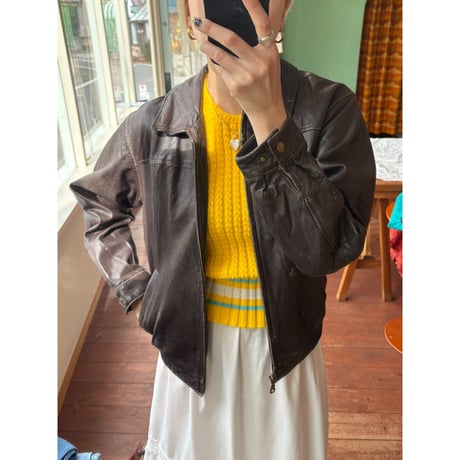 yellow knit tops