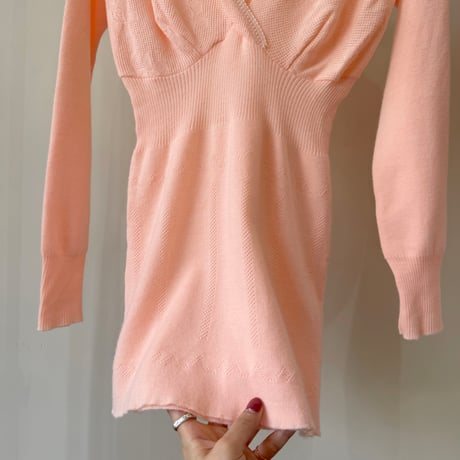 pink knit tops