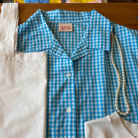 embroidery check shirt