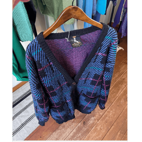 design knit cardigan