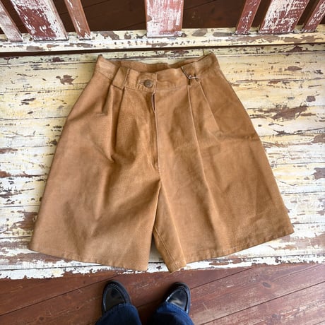 leather shorts