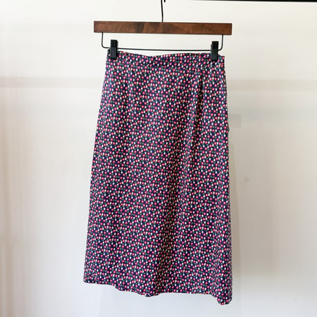 floral design wrap skirt