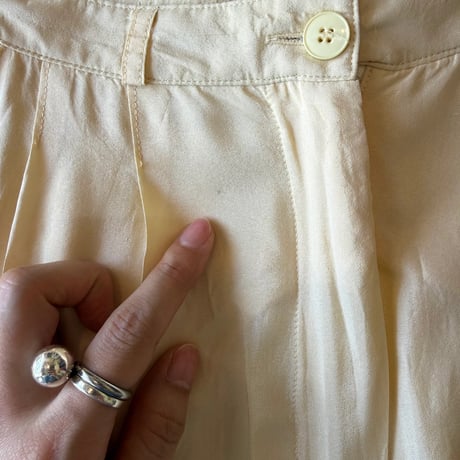 silk 100％ slacks