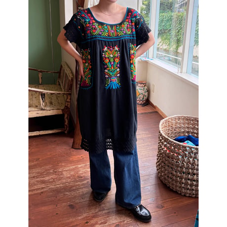 black Mexican dress