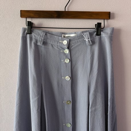 ice blue check skirt