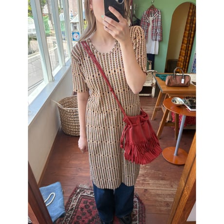 lether fringe shoulder bag