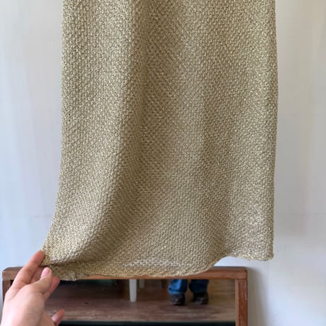gold sleeveless dress