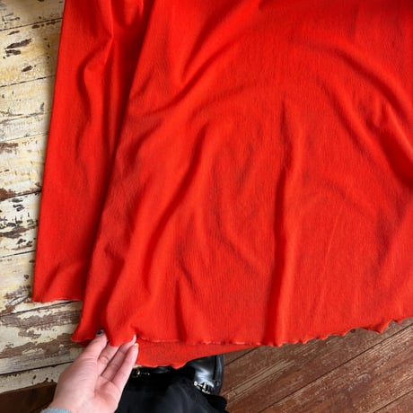 orange mesh l/s tops