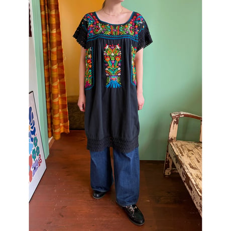 black Mexican dress