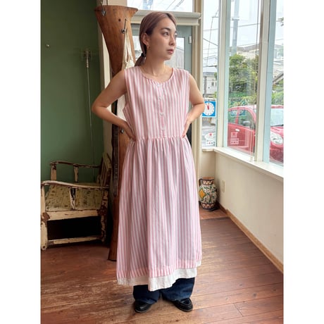 stripe long dress
