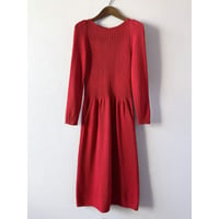 red knit dress