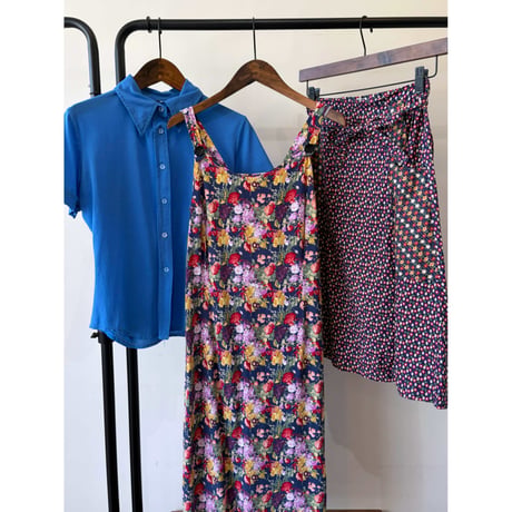 floral design wrap skirt