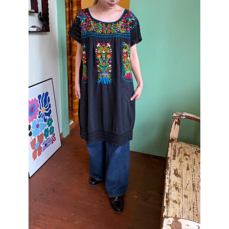 black Mexican dress