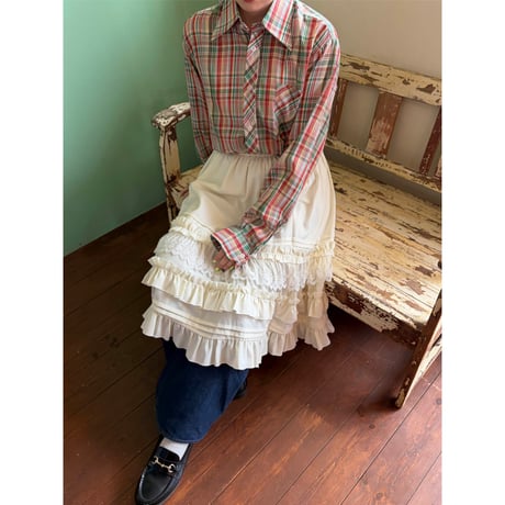 midi frill skirt