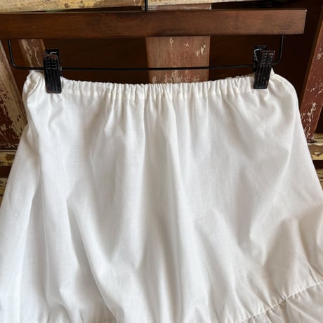 cotton frill midi skirt