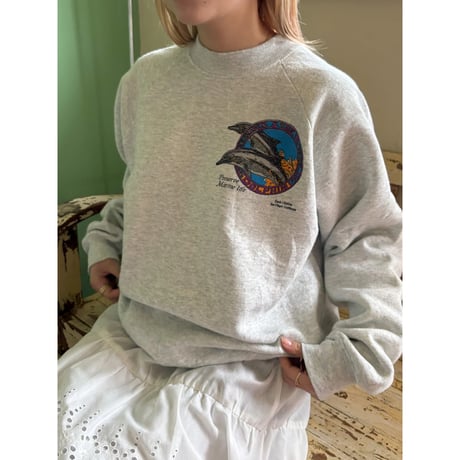 made in USA dolphin print sweat