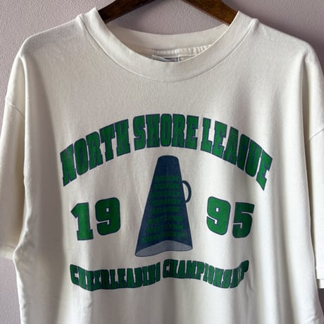 90s Made in USA college logo print tee